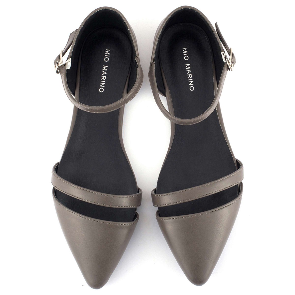 Обувь Mio Marino Women's Formal Flat Dress Shoes - Gray, Size: 5.5 — фото 3