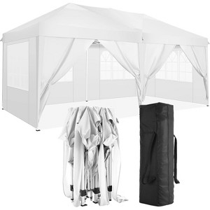 Gsluuk Folding Canopy with 6 Removable Sidewalls Outdoor Event Shelter UPF 50+ - 1 of 1