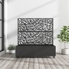 Spassway 16"H*47"W*47"D Metal Planter Box with Trellis Outdoor Raised Garden Bed With Privacy Screen Planters for Climbing Plants Vines Vegetables - 2 of 4