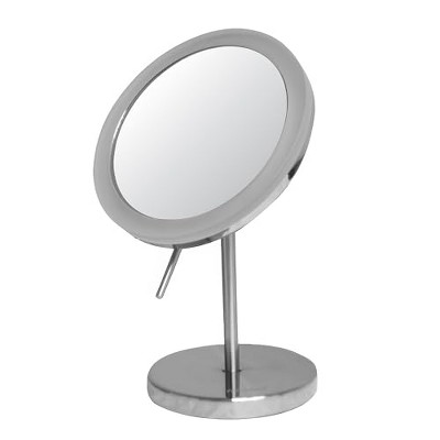 ALFI Round Freestanding Led 5X Magnified Mirror