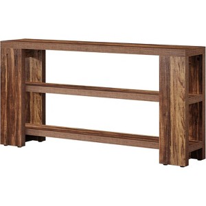 70.9" 3-Tier Extra Long Console Table, Narrow Wooden Sofa Table Behind Couch, Farmhouse Entry Foyer Table for Living Room, Hallway - 1 of 4