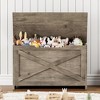 30" Storage Chest, Wooden Storage Bench with Safety Hinge, Easy Assembly, Large Toy Chest for Entryway, Living Room, Bedroom - 4 of 4