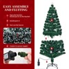 Gulches 6FT Pre-lit Fiber Optic Xmas Tree,Large Stars,Color-Changing Lights,Metal Stand - 3 of 4