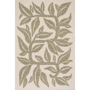 Carmeon Hamilton Sage Bohemian Floral Wool Rug - 1 of 4