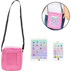 Dress Along Dolly Cell Phone, Computer Tablet, and Laptop Accessory Bag Set for American Girl Doll - 1 of 4