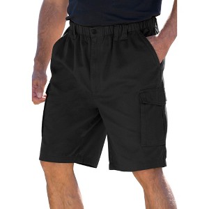 Boulder Creek by KingSize Men's Big & Tall Renegade 9" Full Elastic Waist Cargo Shorts - 1 of 4
