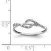 Black Bow Jewelry Diamond Swirl Ring in Sterling Silver - 2 of 4