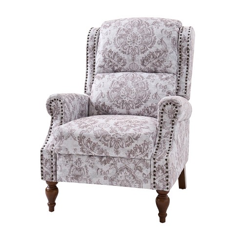 Yanik Wingback Manual Recliner with Nailheads | HULALA HOME - image 1 of 4