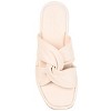 Journee Signature Womens Genuine Leather Kanndice Slip On Slide Sandals - image 4 of 4