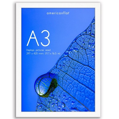 Americanflat A2 A3 A4 A5 Picture Frame and Poster Frame for Displaying Wall Decor - Perfect for Photos, Documents, and Artwork