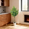 5FT Artificial Trees, Faux Tree, Artificial Planter, Artificial Fake Tree Flower Potted, Artificial Plants for Home Office,Indoor Outdoor Decor - 4 of 4