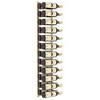 vidaXL Wall Mounted Wine Rack for 24 Bottles Gold Iron - 3 of 4