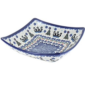 Blue Rose Polish Pottery 161 Vena Square Serving Dish - 1 of 1