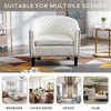 Barrel Chairs with Soft Padded Armrest for Living Room Bedroom Waiting Room - 2 of 4