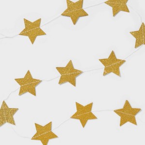 New Year's Eve Gold Stars Paper Garland - Spritz™ - 1 of 4