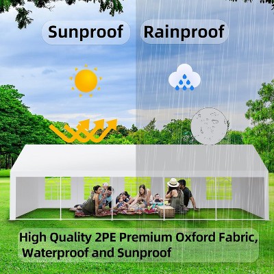 Party Tent - 13'x20' Heavy Duty Commercial Canopy with Removable Sidewalls, Large Wedding & Event Shelter for Outdoor Gatherings, BBQ, Markets