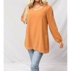Women's Meg Chiffon Slit Top - ZENANA - 2 of 3