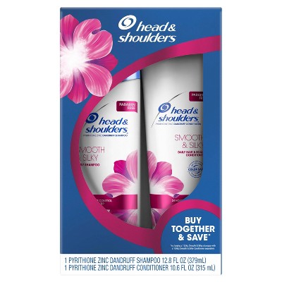 Head & Shoulders Smooth & Silky Hair & Scalp Anti-Dandruff 2-in-1 Shampoo and Conditioner - 23.4 fl oz