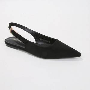 Berness Women's Caitriona Suede Pointed Slingback Flats - 1 of 4