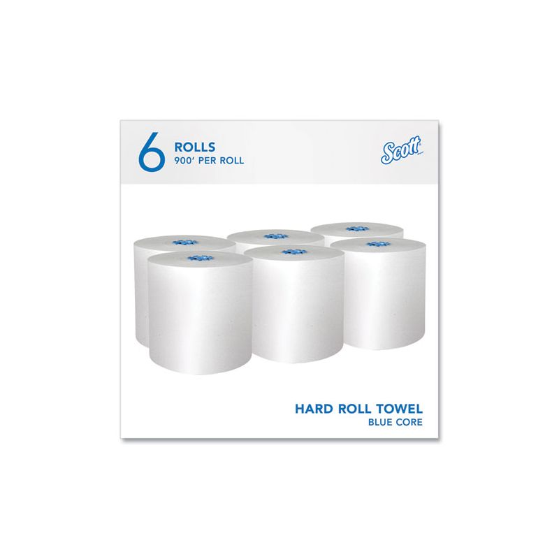 Scott Pro Hard Roll Paper Towels with Absorbency Pockets, for Scott Pro Dispenser, Blue Core Only, 1-Ply, 7.5" x 900 ft, 6 Rolls/CT, 2 of 8