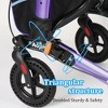 JUJABU Lightweight Foldable Rollator Walker with Seat, 8" All-Terrain Rubber Wheels, Backrest, Handles, Aluminum Frame for Seniors & Adults - 4 of 4