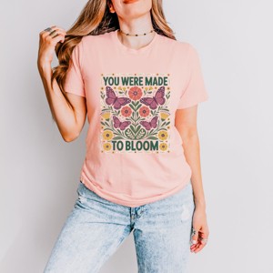 Simply Sage Market You Were Made To Bloom Short Sleeve Tee - 1 of 4