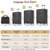 Lyngins Hardside 20/24/28 Inch 4PCs Luggage Sets with Cosmetic Case,Spinner Wheels,TSA Lock,Expandable Suitcases Sets for Family Trips,Travel - 3 of 4