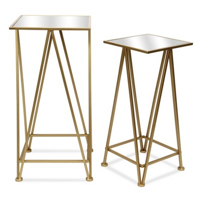Cheung's Aeriva Set of 2 Square Metal Modern Tables