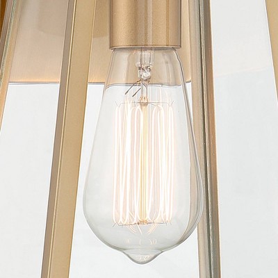 Arrington 10" High Soft Gold Industrial Outdoor Wall Light