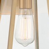 John Timberland Arrington Modern Outdoor Wall Light Fixtures Set of 2 Soft Gold Metal 10 3/4" Clear Glass for Post Exterior Barn Deck House Porch Yard - 3 of 4