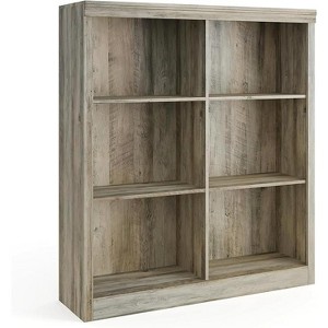 6 Cube Storage Bookshelf, 53" Tall Bookcase with Anti-Tip Design, Modern Freestanding Organizer Shelf for Living Room, Bedroom, Home Office - 1 of 4