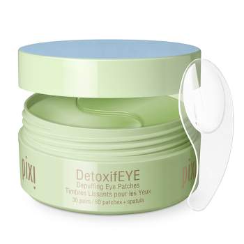 Pixi DetoxifEYE Hydrating and Depuffing Eye Patches with Caffeine and Cucumber - 60ct