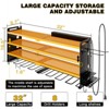WOWLIVE 4 Tier Storage Rack for Garage, Heavy Duty Rack, Large Power Tool Organizer Wall Mount with Charging Station, TR001 - 2 of 4