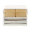 YIYIBYUS 6-Tier Foldable Shoe Rack for Closet Entryway, Stackable Clear Shoe Storage Boxes with Door - 3 of 4