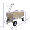 Outdoor carriage, all terrains, wooden railings, solid tires, garden carriage - 2 of 4
