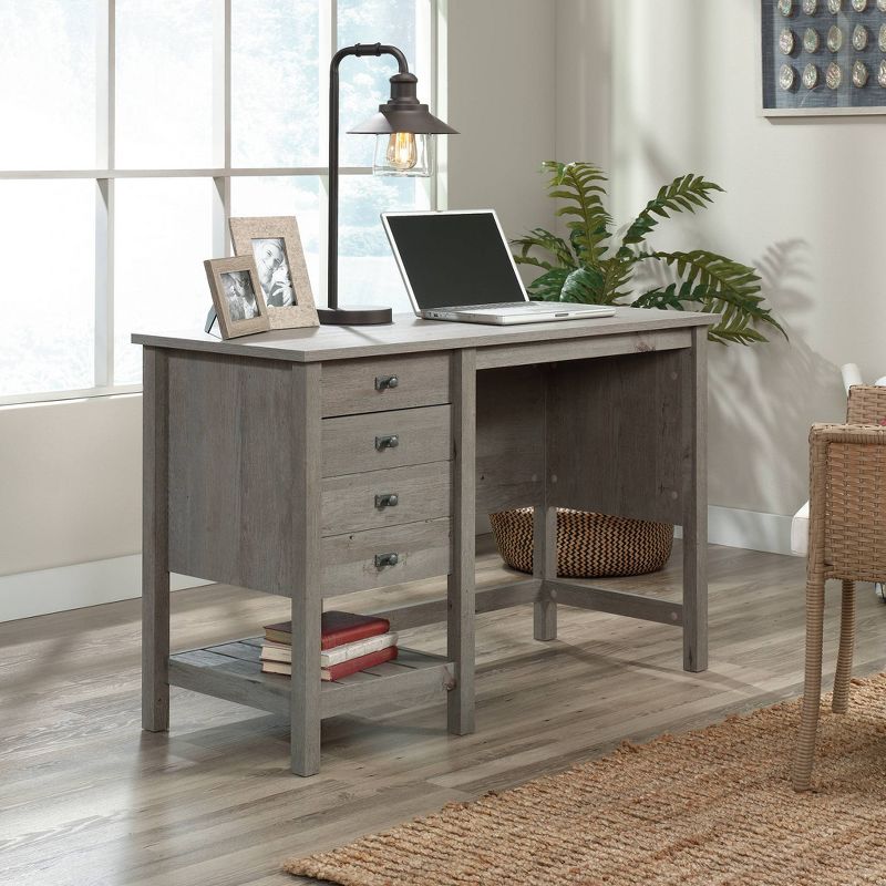 Cottage Road Computer Desk with Storage Mystic Oak- Sauder: Modern Home Office, File & All Purpose Drawers, MDF Laminate Finish, 3 of 9
