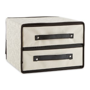 Design Imports Storge Closet 2 Drawer Damask - 1 of 4