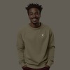 Dalix Lightning (Glow in the Dark) Embroidered Crewneck Fleece Sweatshirt Pullover Mens - 2 of 4