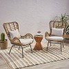 Gulches Set of 2 Wicker Patio Chair with Cushions - 3 of 4