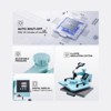 VEVOR Heat Press Machine, 12 x 15 inch, 2 in 1 Heat Transfer Machine with Hat Press, 360° Swing Away T-Shirt Pressing Machine, Green - 3 of 4