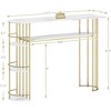 43.5” Gold Console Table, 5 Tier Entryway Table, Narrow Sofa Tables with Shelves, Behind Couch Table Hallway Table Modern Furniture for Living Room - 2 of 4