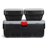 Rubbermaid Black Action Packer Lockable Latch Indoor and Outdoor Storage Box Container for Home, Garage, Backyard - 3 of 4