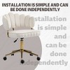 Anybear Velvet Home Office Desk Chair, Wheels Swivel Height Adjustable - 4 of 4