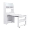 YOOCOZZ Buffet with Hutch, Foldable Dining Table, Multifunctional Cupboard, Storage Shelf + Side Hooks - 2 of 4