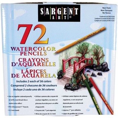 Sargent Art Watercolor Pencils Thick Tips Assorted Colors Set Of 72   GUEST 87042f03 44cf 4359 8dac Dddabb8f4d6c