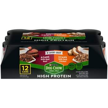 Dog Chow High Protein Classic Ground Chicken and Beef Variety Pack Wet Dog Food
