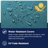 Outdoor Chair Cushion 6 Sets - 22" *25" Patio Furniture Cushions with Removable Cover, 28D High Density Sponge Filling Outdoor Patio Cushions - 3 of 4