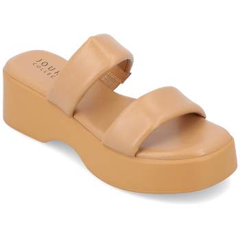 Journee Collection Womens Veradie Tru Comfort Foam Slip On Platform Sandals