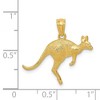 Black Bow Jewelry 14k Yellow Gold Hopping Kangaroo Pendant - 3 of 4