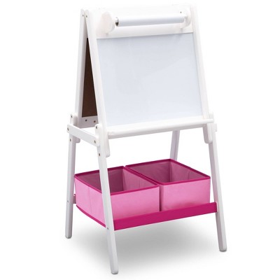 Delta Children MySize Double-Sided Storage Easel - Bianca White